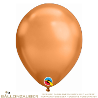 Latexballon Rund rosegold Chrome Ø30cm = 11inch Umf. 95cm