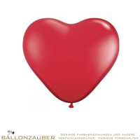 Latexballon Herz Rot Ø25cm = 10inch Umf. 75cm