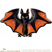 Folienballon Fledermaus bunt metallic 127cm = 50inch