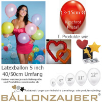 100 Qualitäts-Deko-Ballons Kirschrot kristall Ø13-15cm 5inch Umf.40/50cm Luftballon
