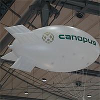 Zeppelin mit aufblasb. Finnen, circa 3m x 1,4m Zeppelin Aufblasartikel