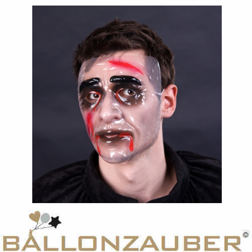 Maske Zombiemaske für Männer Kostüm Halloween Horror Karneval Horror