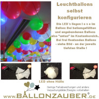 Ballonlicht LED Balloominate Ballonlicht div. Farben selbst konfigurieren