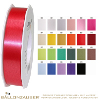 Polyband America 25mm breit Glanzband Geschenkband div. Farben zum Verpacken oder als Ballonband