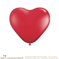 Latexballon Herz Rot Ø14cm = 6inch Umf. 40cm