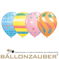 1 Stck. Motivballon Spray Transparent Kunstballon Rund Bunt