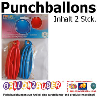 2 Stck. Punch-Ballons Rund bunt sortiert