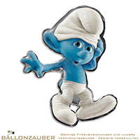 Folienballon Schlumpf silber blau 110cm = 43inch