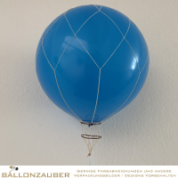 Ballongondel Kunststoff-Ringe mit Netz Baumwolle braun inklusive passendem Ballon
