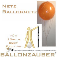 Netz Ballonnetz Kunststoff-Geflecht fr Riesenballons 16inch 50cm 150 cm Umfang