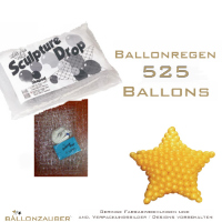 Ballonnetz Sternnetz transparent Ballonregen fr 525 Ballons Dekoration