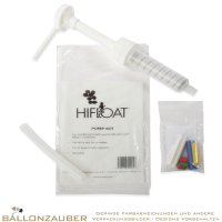 Pumpe und Dosierclips weiß für HiFloat-Behälter mit 710 ml und 2840 ml