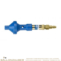 Ventil f. Helium-Luftgemisch Snap on Helium Air Outlet blau zum Füllen von Latex- u. Riesenballons