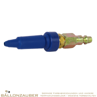 Ventil Gummispitze Snap on Flex Tilt blau zum Füllen von Latexballons