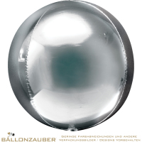 Folienballon Orbz Silber Metallic 38cm = 15inch