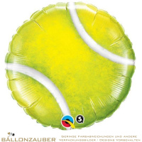 Folienballon Rund Tennisball gelb 45cm = 18inch