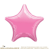 Folienballon Stern rosa 48cm = 19inch