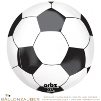 Folienballon Orbz Fußball bunt 38cm = 15inch