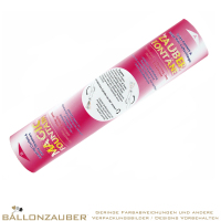 Konfettikanone Zauberfontäne 25cm Konfetti & Mini-Luftschlangen Pink Babyparty Girl