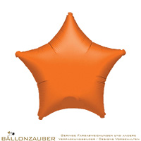Folienballon Stern orange 48cm = 19inch