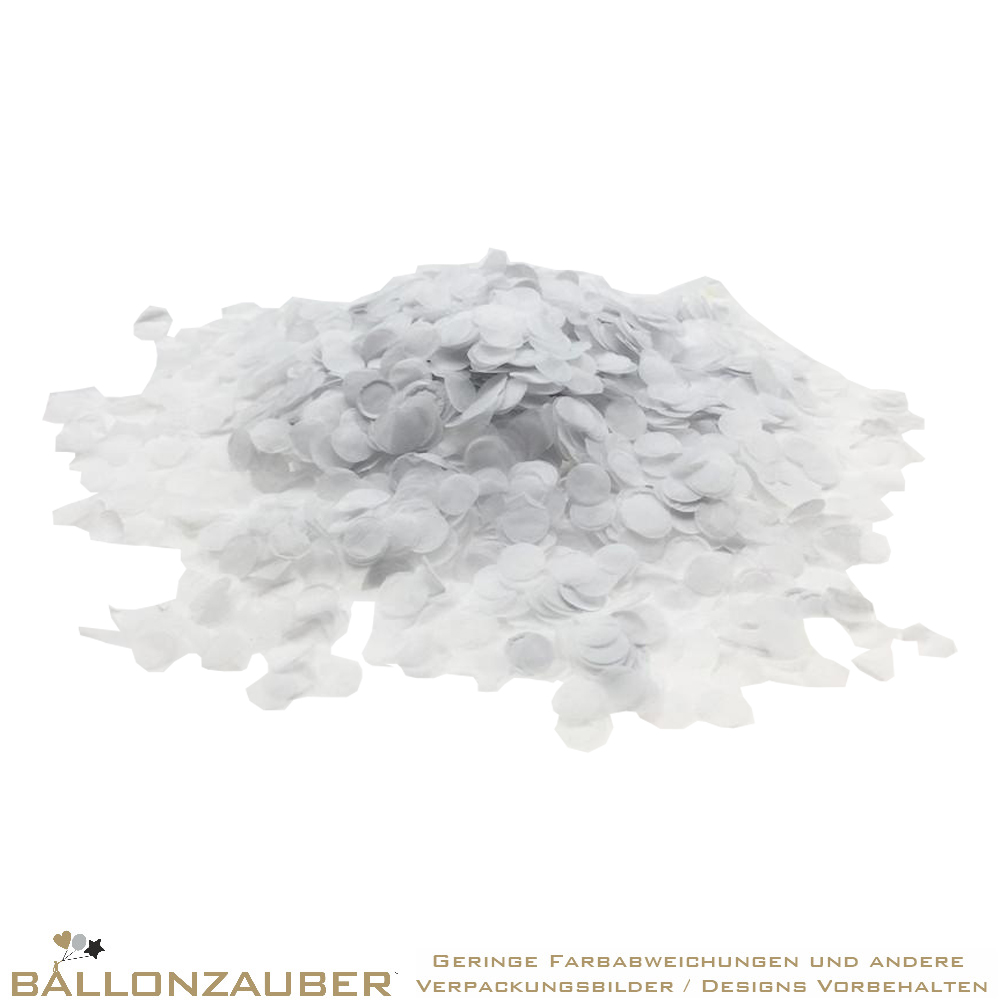 Konfetti weiss 100g Beutel Party Deko Hochzeit Papier