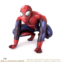 Folienballon Airwalker Spiderman hockend bunt 91cm = 36inch