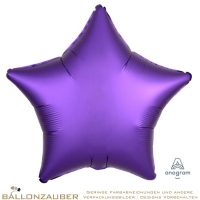 Folienballon Stern Purple Royale Satin Luxe 45cm = 18inch