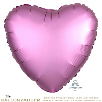 Folienballon Herz Flamingo Satin Luxe 45cm = 18inch