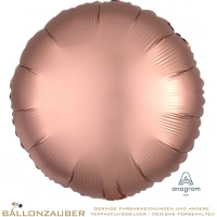 Folienballon Rund Rose Copper Satin Luxe 45cm = 18inch