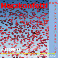 Konfetti Herzen Rot