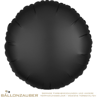 Folienballon Rund Onyx Satin Luxe 45cm = 18inch