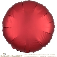 Folienballon Rund Sangria Satin Luxe 45cm = 18inch