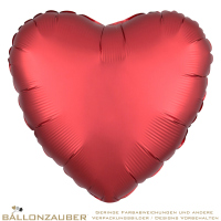 Folienballon Herz Sangria Satin Luxe 45cm = 18inch