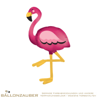 Folienballon Airwalker Flamingo Rosa Metallic 172cm = 68inch
