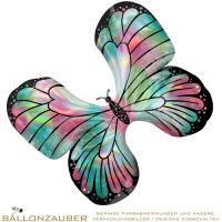 Folienballon Schmetterling bunt Pastell 76cm = 30inch