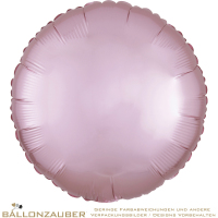 Folienballon Rund Pastel-Pink Satin Luxe 45cm = 18inch
