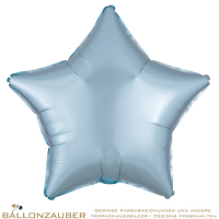 Folienballon Stern Pastel-Blau Satin Luxe 45cm = 18inch