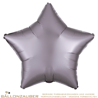 Folienballon Stern Grau-Beige Satin Luxe 45cm = 18inch