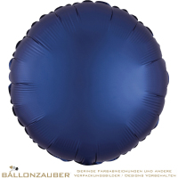 Folienballon Rund Navy-Blau Satin Luxe 45cm = 18inch