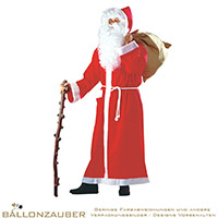 Kostüm Nikolausmantel rot, weiß