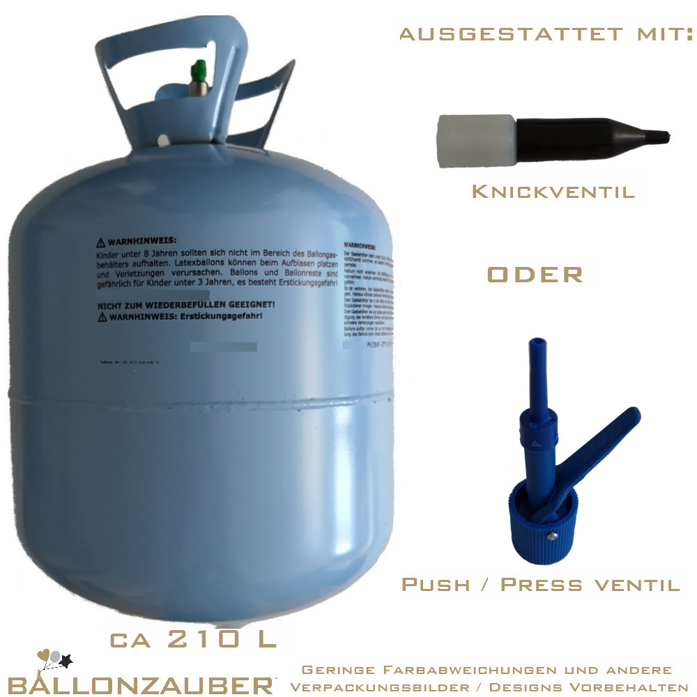Ballongas Einweggas ca 0,21cbm