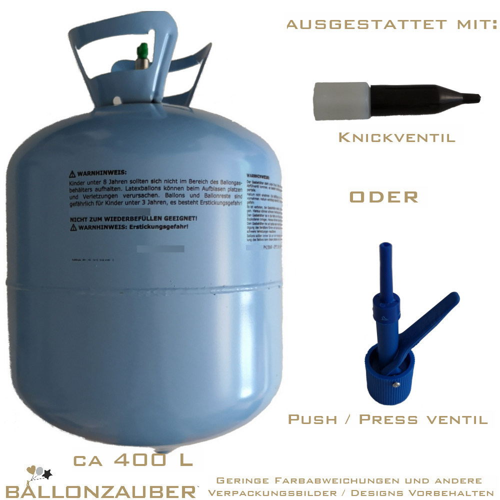 Ballongas Einweggas ca 0,35cbm
