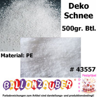 Schnee Deko-Schnee Streuschnee 500gr 5l Winter Weihnachten Dekoration Schnee weiß, Deko Schnee