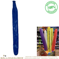Latexballon Bannerballon Zeppelin Blau Ø16cm Länge 130cm