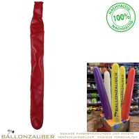 Latexballon Bannerballon Zeppelin Rot Ø16cm Länge 130cm