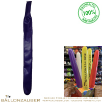 Latexballon Bannerballon Zeppelin Violett Ø16cm Länge 130cm