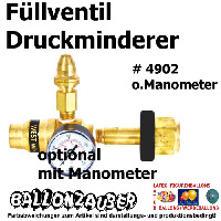 Ballonventil Füllventil Druckminderer f. Latexballons
