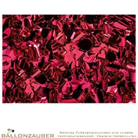 Stanzoptikfolie Blüten auf Vinylfolie schwer entflammbar Rot
