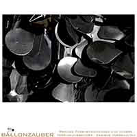 Stanzoptikfolie Blüten auf Vinylfolie schwer entflammbar Schwarz