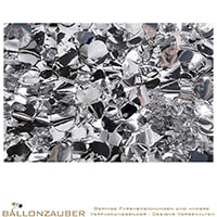 Stanzoptikfolie Blüten auf Vinylfolie schwer entflammbar Silber